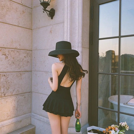 New Swimsuit for Women, Conservative, Sexy, Backless, Fashionable, Soaking Suit, Slimming, Hot Spring Swimming