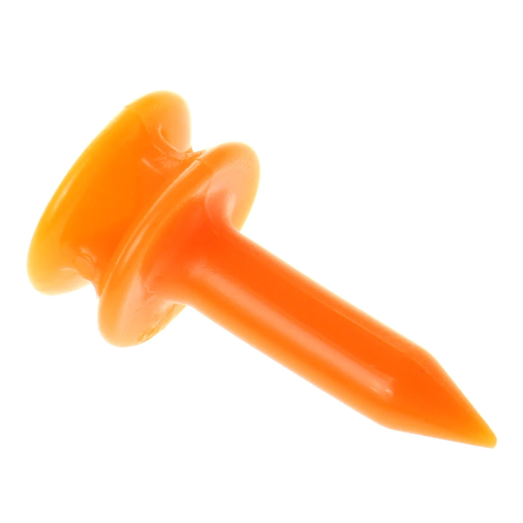 100 Pcs/Pack Professional Golf Tees 25mm 0.98'  Castle Orange Golfer Accessory Plastic golf tees perfect for Teeing the ball