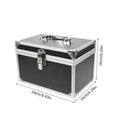 Massage Toolbox Case Aluminum Alloy Portable Tools Container Multi-Functional Storage Box Hardware Organizer Boxes Black
