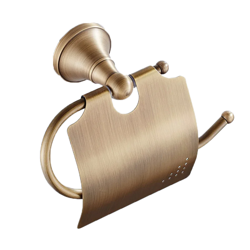 Luxury Solid Brass Bathroom Accessories Set: Towel Bar, Paper Holder, Towel Ring, Robe Hook - Complete Modern Bathroom Set