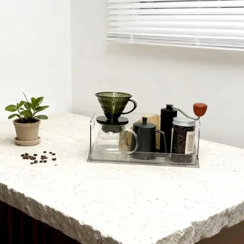 E8BD Transparent Coffee Pods Display Rack Stackable Designs Space Efficient Organiser For Pods Storage Solution