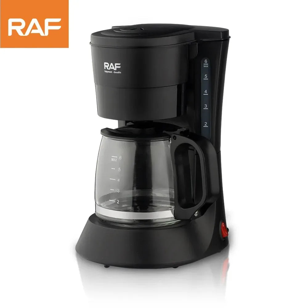 Electric Drip Coffee Maker, Compact Coffee Maker with Reusable Filter, Hot Plate and Coffee Pot