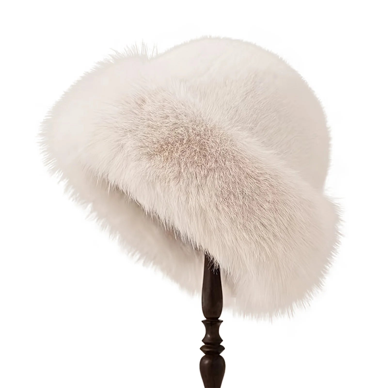 Furry Hats For Women, Autumn Winter Korean Style Warm Hats, Solid Color Flattering Mongolian Hats, Thickened Winter Outfits