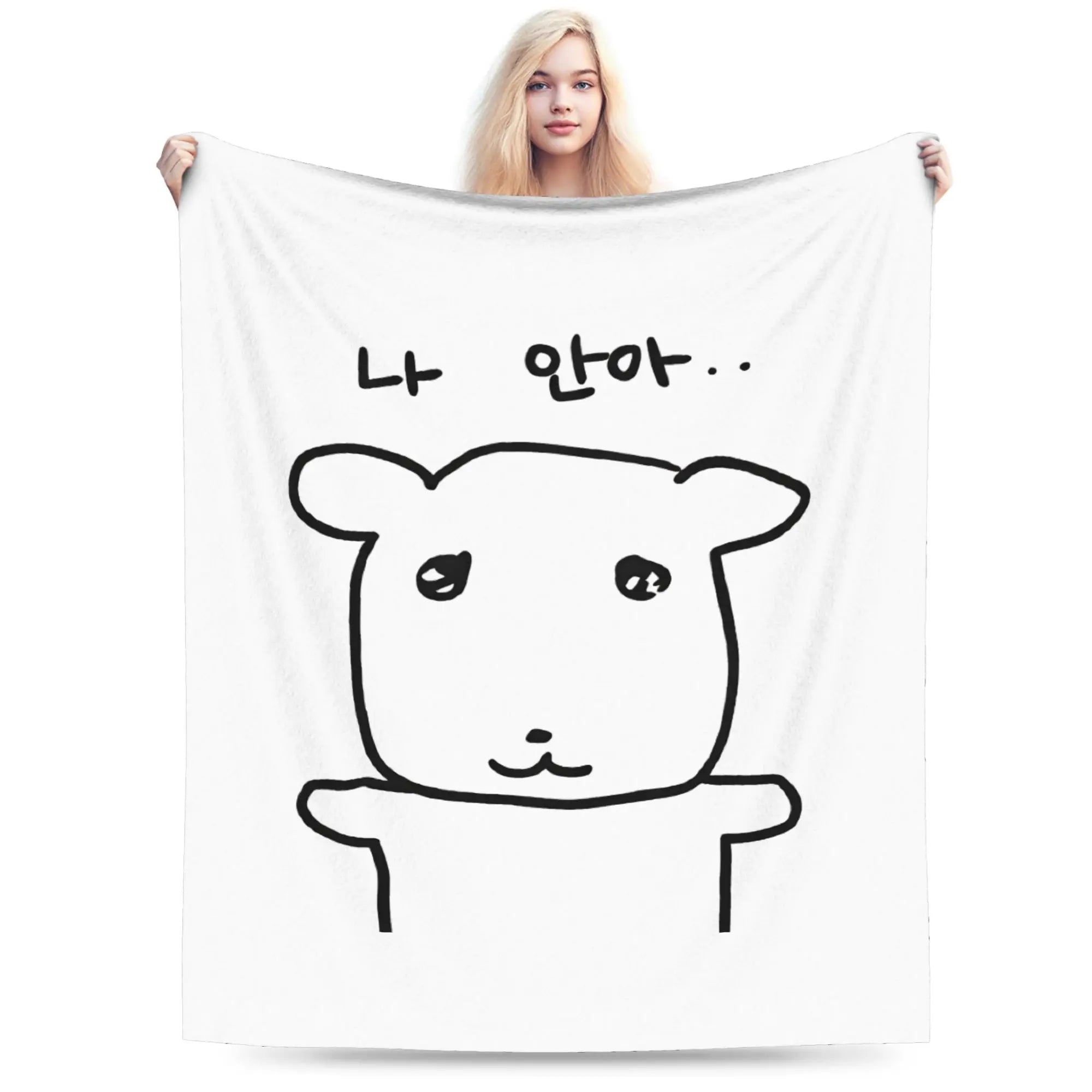Cute GANADI Blanket Kids Adults  Flannel Throw Blanket For Sofa Home Soft Custom Quality Bedspread Gift
