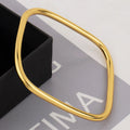 Bracelets Woman Gold Plated Simple Hip-hop Punk Personality Fashion High Stainless Steel Italian Men Sale Jewelry Accessories