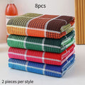 4/8pcs Large Kitchen Dish Towels - Super Soft, Highly Absorbent, Quick-Dry Cotton Towels with Bright Colors for  Home Use