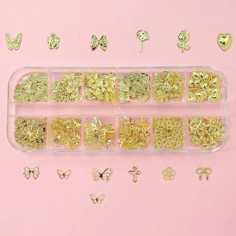 Nail Art Rhinestones Kit 2400pcs Nail Gems Ab Flatback Rhinestones Gems Stones with Storage Organizer for Design Bright Holiday