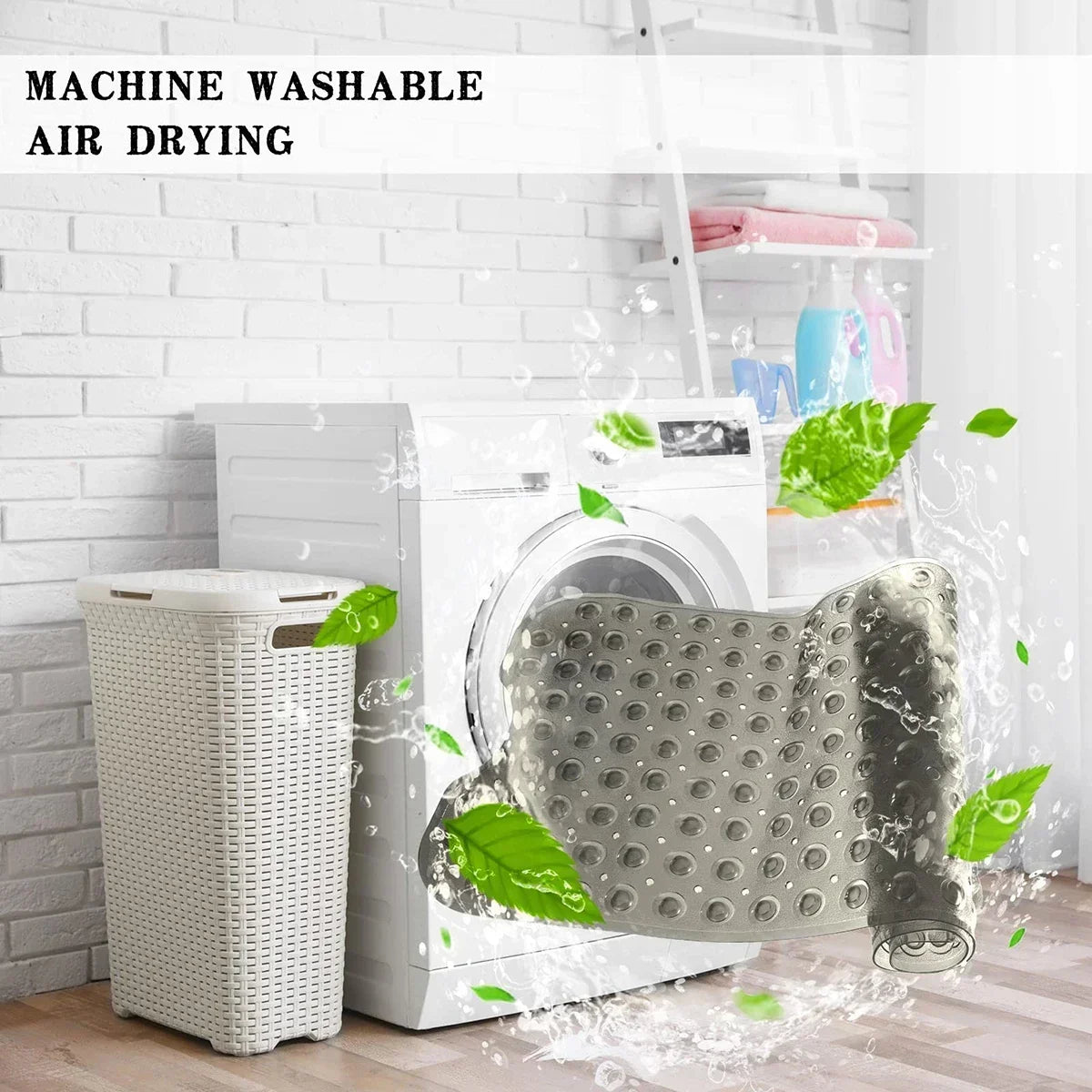 Bath Mat Large Non Slip Bathtub & Shower Mat Extra Long 40x100cm Bathroom Mats for Tub Nonslip Antislip Bathmats Tapetes De Baño