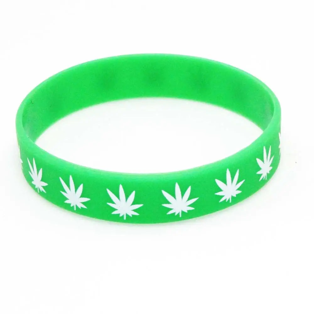 Women Girl Minimalism Silicone Fashion Jewelry Maple Leaves Creative Maple Leaf Bracelet Bangle Wristband Silicone Bracelet