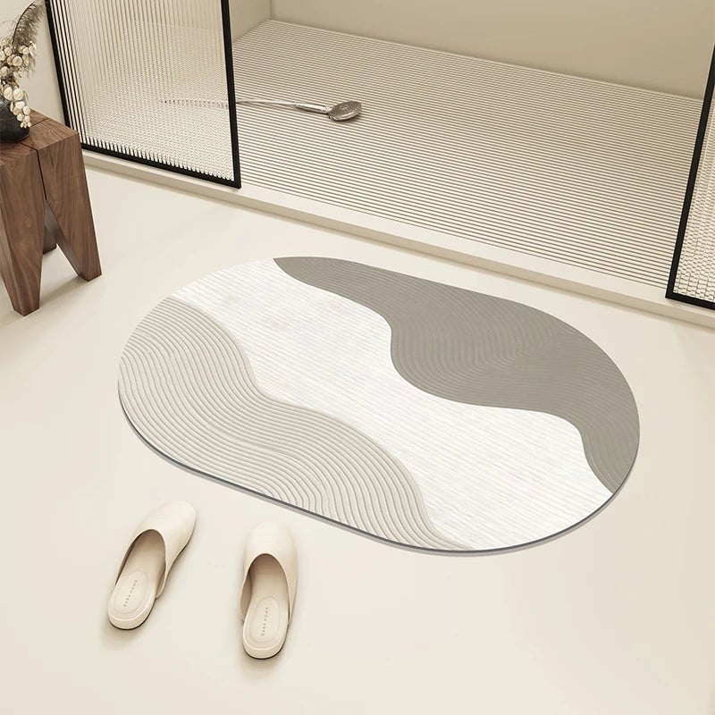 Bath Mat Diatom Mud Absorbent Floor Mats Anti-slip Entrance Doormat Bathroom Carpet Toilet Area Rugs 욕실 바닥 매트 Alfombra De Baño