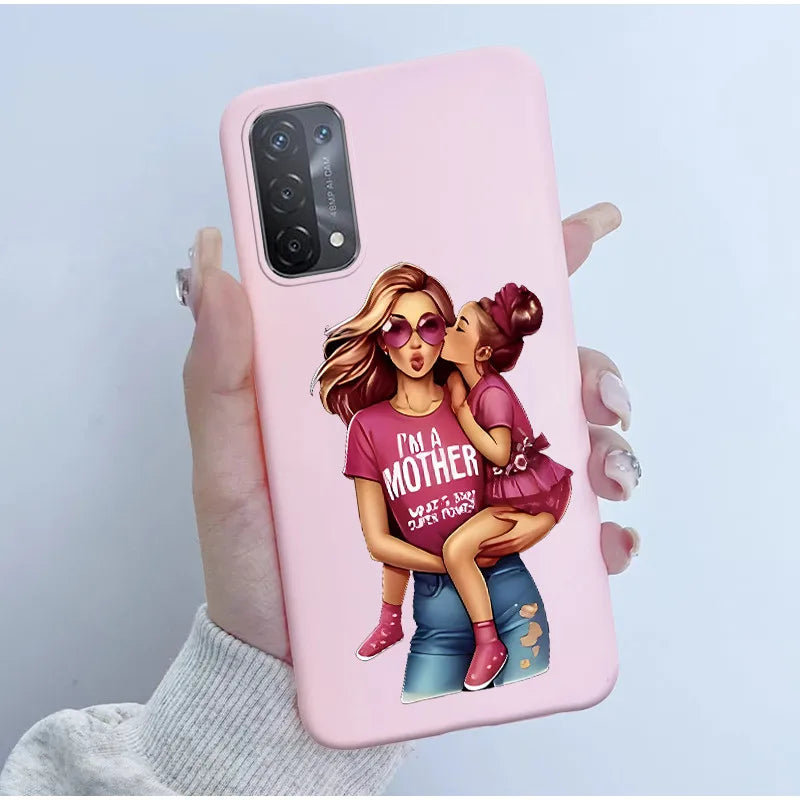 For Oppo A54 5G A74 5G A93 5G Case Soft TPU Silicone Cover Cute Astronaut Panda Phone Case CPH2195 CPH2197 CPH2263 Coque Funda