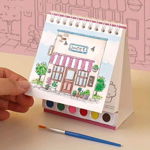 20 sheet watercolor sketchbook set, colorless leaves, suitable for creative drawing boards of students and professionals