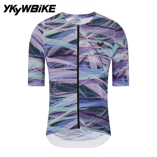 YKYWBIKE 2026 Men's Cycling Jersey Slim Fit Soft Light Road Bike Jersey Summer Breathable MTB Maillot Short Sleeve Shirt