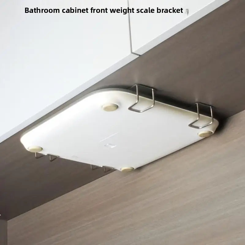 4Pcs Stainless Steel Hook Rack For Weighing Scale,Wall-Mounted Storage Bracket Multifunctional Sink Sponge Rack Kitchen Supplies