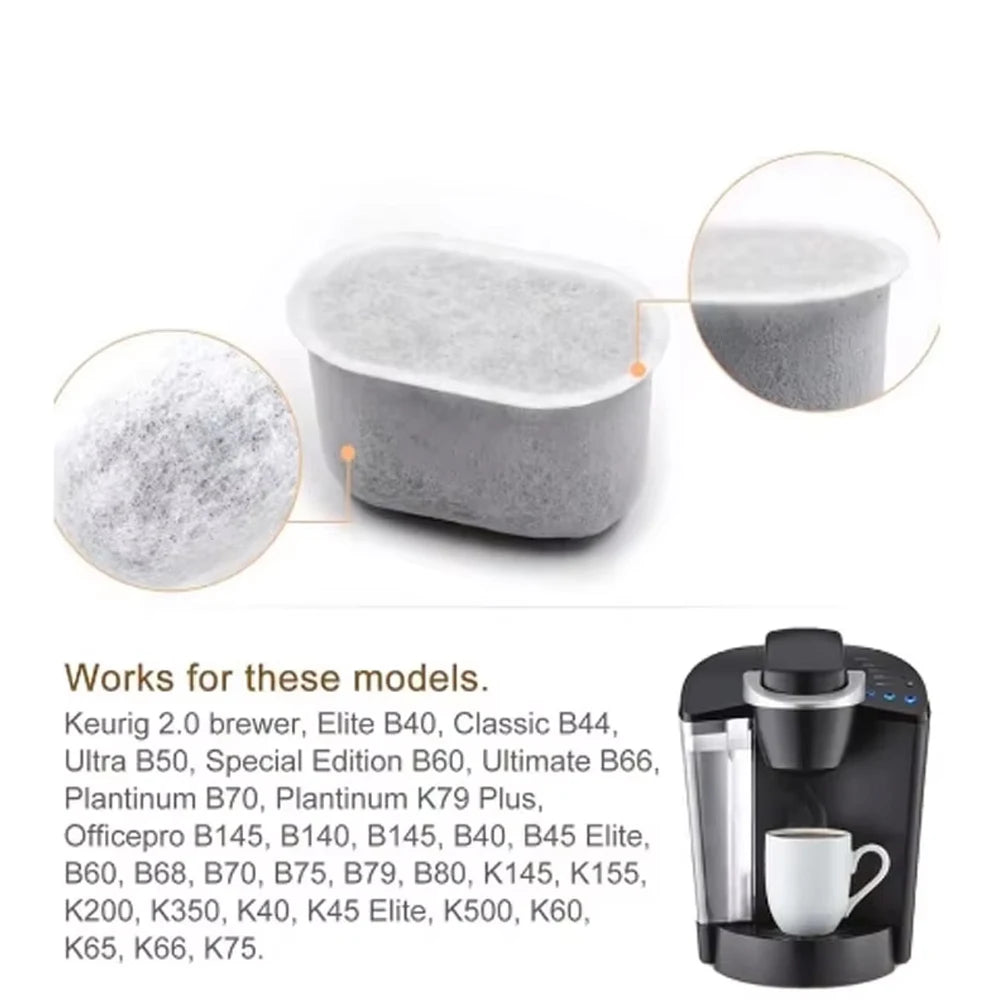 6/12pcs Water Filters Keurig Reusable Charcoal Water Filter Carbon Coffee Maker Filters For Keurig Coffee Machines Replacement
