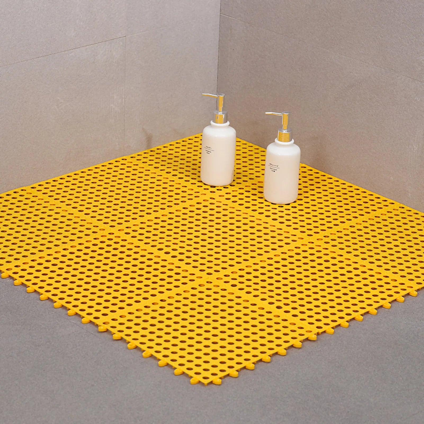 Bathroom Mat 30 X 30cm Prevent Slipping Spliced Comfortable Indoor Bath Mat for Bathrooms Kitchens Residences Household Products