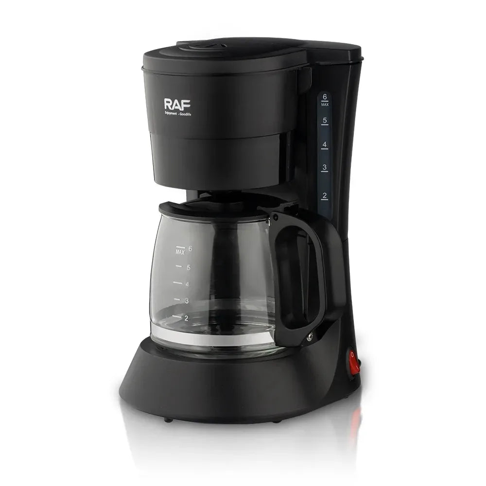 Electric Drip Coffee Maker, Compact Coffee Maker with Reusable Filter, Hot Plate and Coffee Pot