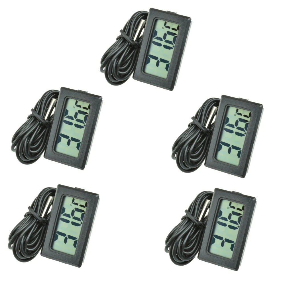 TPM-10 LED Digital Thermometer With Wire 2M Probe Temperature Sensor Instrument Detector Tester, Temperature Gauge