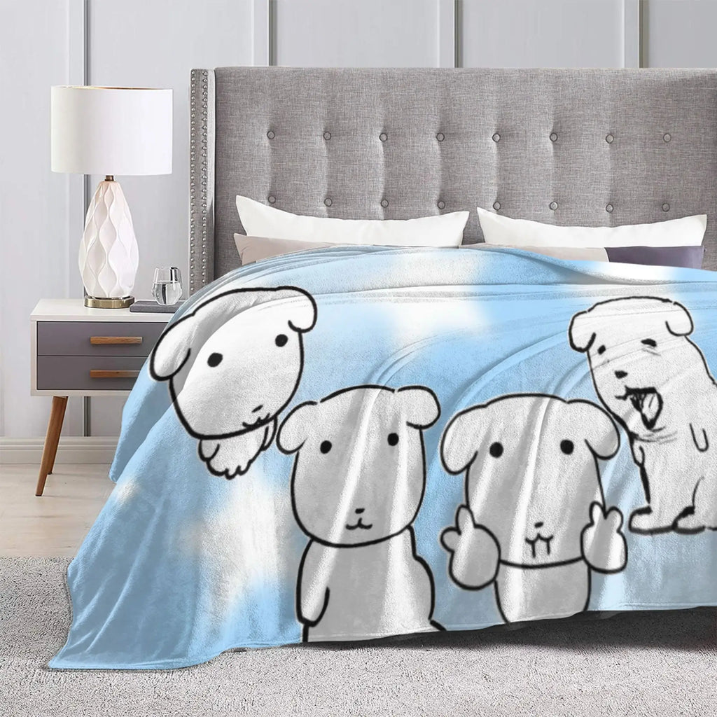 Cute GANADI Blanket Kids Adults  Flannel Throw Blanket For Sofa Home Soft Custom Quality Bedspread Gift