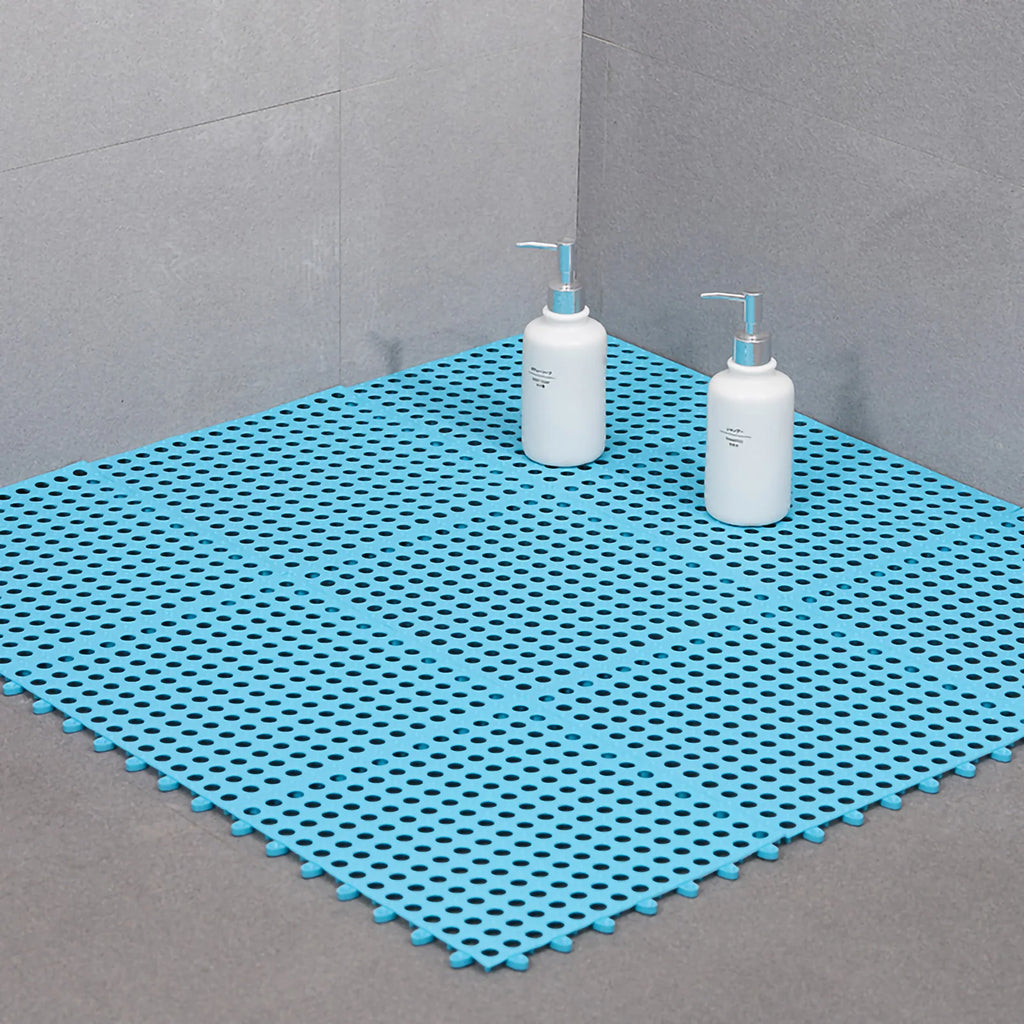Bathroom Mat 30 X 30cm Prevent Slipping Spliced Comfortable Indoor Bath Mat for Bathrooms Kitchens Residences Household Products