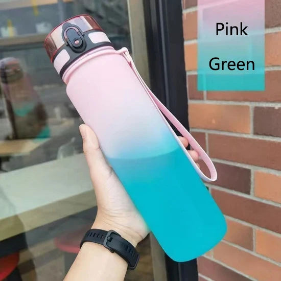 Gradient Color Portable High-temperature Resistant Fitness Pot for Summer Large-capacity Outdoor Water Cup for Students