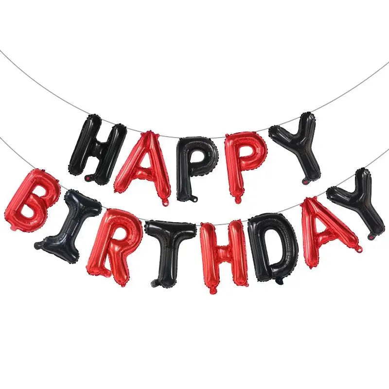 13pcs 16Inch Happy Birthday Party Decoration Balloons Rose Gold Letter Foil Ballons Air Globos Balony Anniversaire Supplies