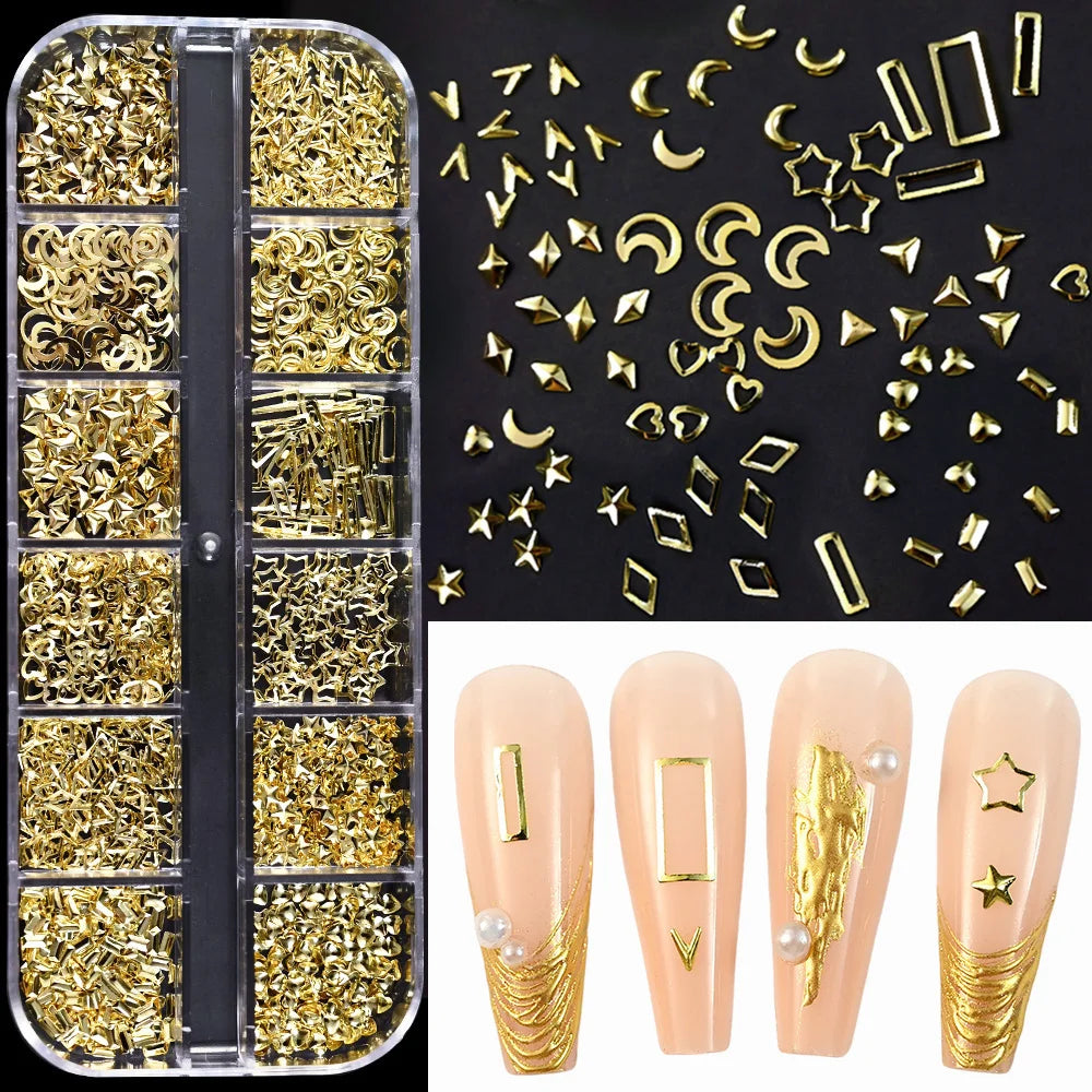 Nail Art Rhinestones Kit 2400pcs Nail Gems Ab Flatback Rhinestones Gems Stones with Storage Organizer for Design Bright Holiday