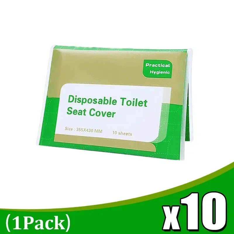 Disposable Toilet Seat Cover Portable Travel Camping Hotel Bathroom Degradable Waterproof Toilet Mat Accessories