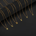 Unift Alphabet A-Z Initial Name Necklace for Women Letter Pendant Clavicle Chain Choker Trendy Jewelry Family Accessories Gift