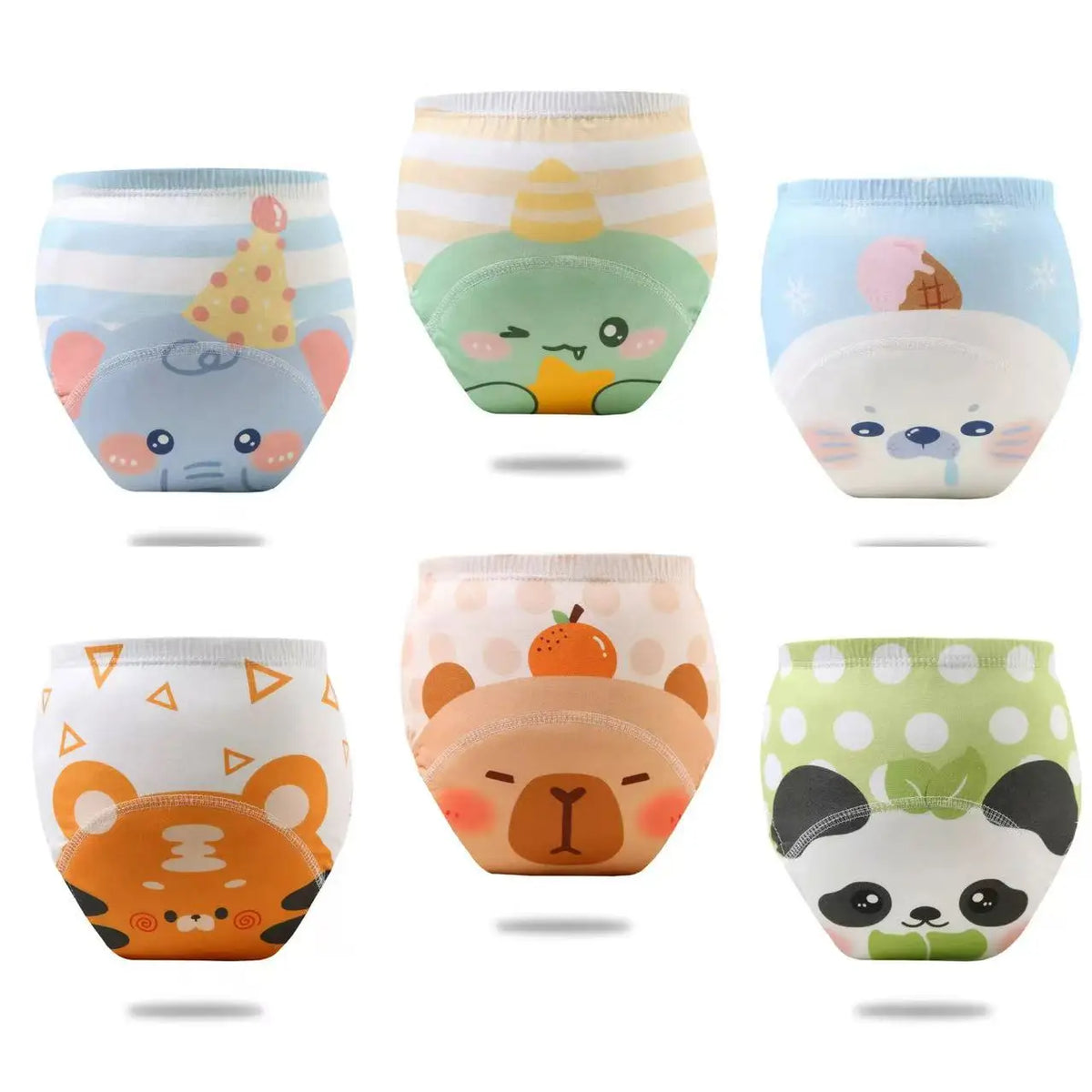 4PCS Baby Waterproof Diapers Pee Shorts Underwears Reusable Soft Ecological Cotton Toddler Potty Training Pants For Boys Girls