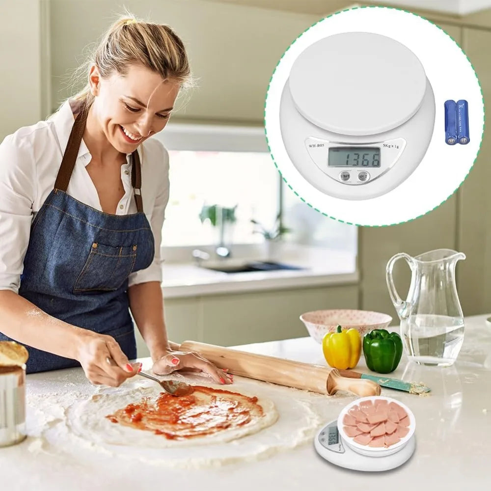 5KgDigital FoodScale Multifunctional Kitchen Scale Portable Electronic Scale Food Coffee Scale Accurate Weighing Kitchen Gadgets