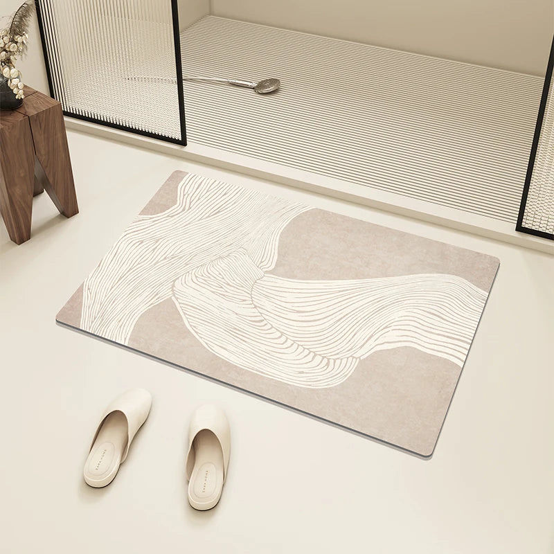 Bath Mat Diatom Mud Absorbent Floor Mats Anti-slip Entrance Doormat Bathroom Carpet Toilet Area Rugs 욕실 바닥 매트 Alfombra De Baño