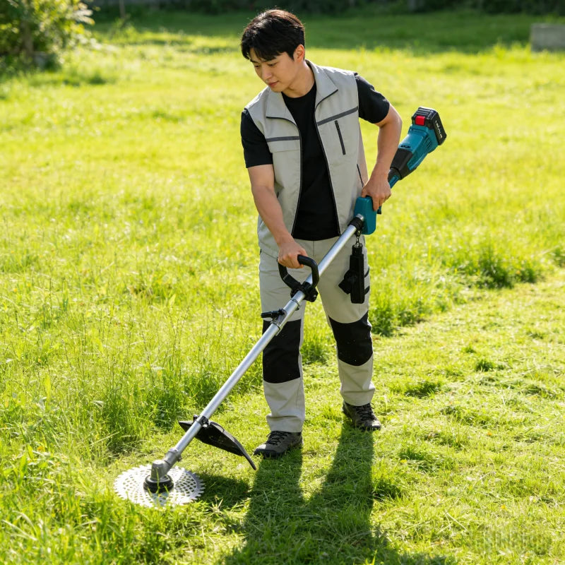 Multifunctional Lithium Battery Lawn Mower For Courtyard, Household Cordless Electric Lawn Mower, Portable Garden Lawn Mower
