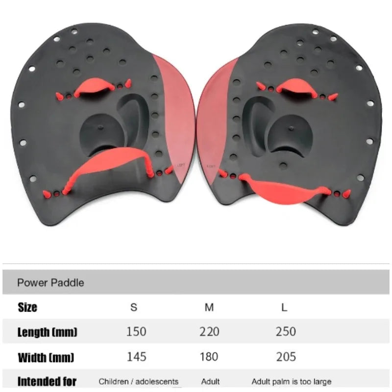 Swimming Paddles Fins Flippers Girdles Correction Water Sport Hand Webbed Gloves  for Adults Children Swim Training