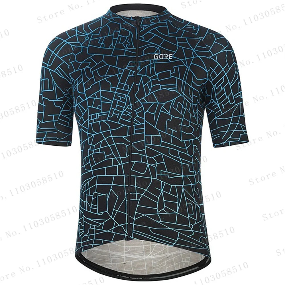Jersey Cycling Tops Summer Men Short Sleeve Cycling Clothing Sports Bicycle Shirts Bib Shorts Suits Mtb Road Bike Clothing