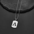 Delicate Initial Name Letters Charm Pendant Necklace For Men Alphabet A-Z Stainless Steel Jewelry Women 2024 Collar Hombre