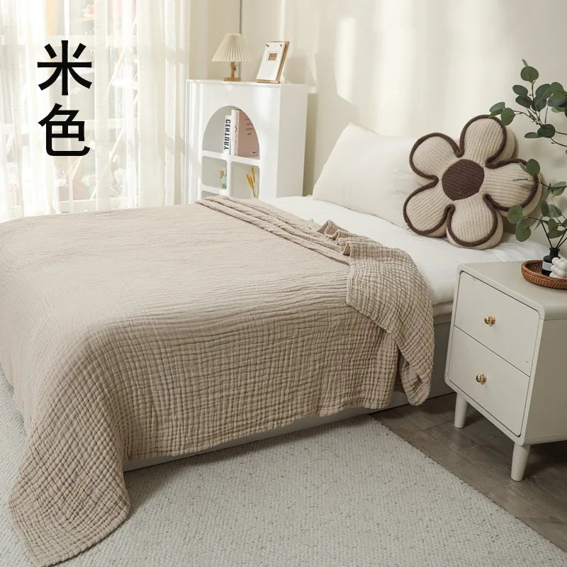 150*200 Muslin Blanket Adult Summer Baby Swaddle Wrap Blankets Cotton Gauze Soft Queen King Large Bedding Quilt Blanket For Bed