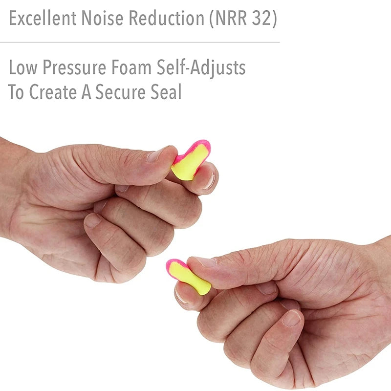 2025 New Mini 100 Pairs Of Soundproof Earplugs Anti-Noise Sponge Protective Earplugs Work Study Sleep Earplugs for Travel