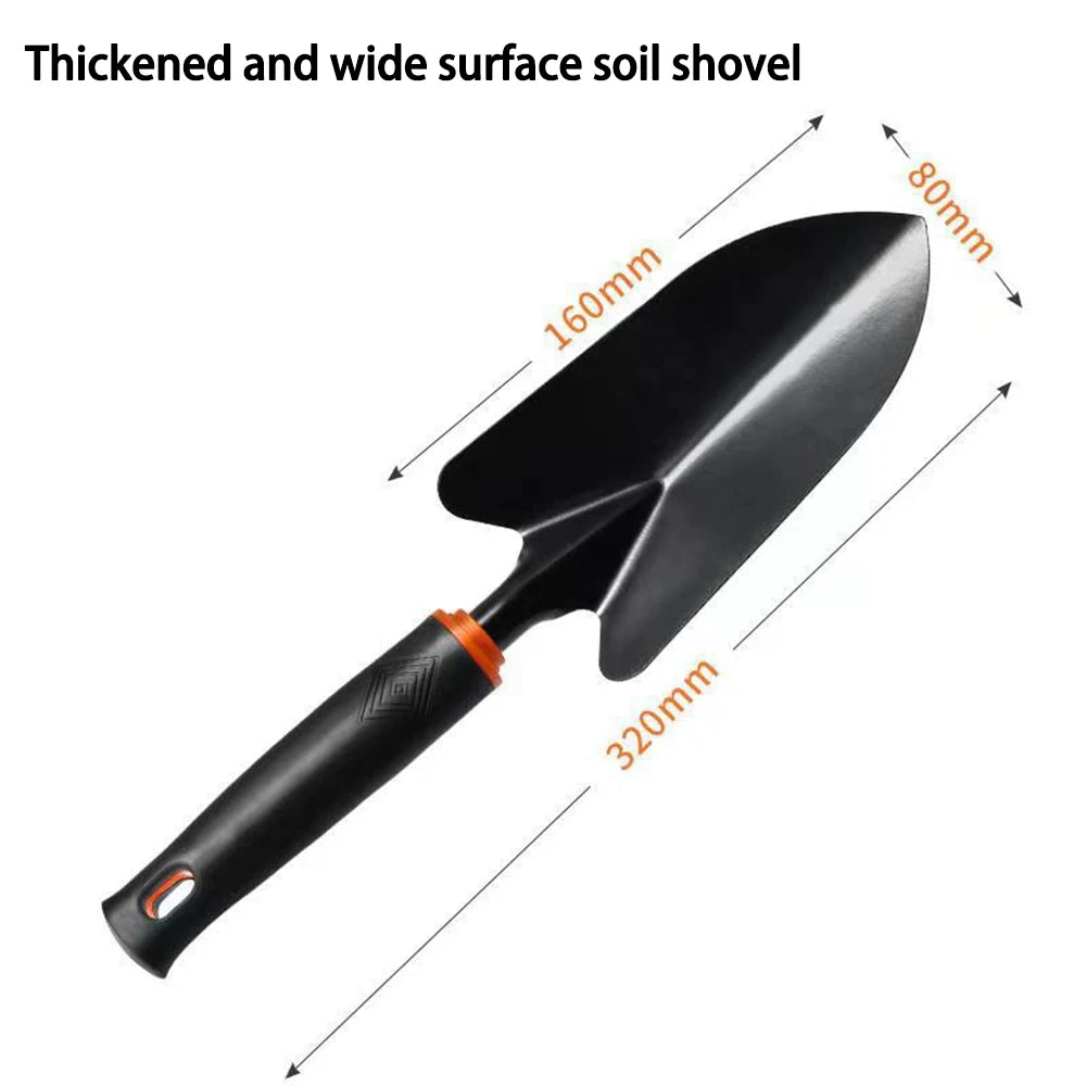 Gardening Shovel, Gardening Vegetable Planting Tools, Rake, Hoe, Trowel, Small Tool Set of 4, Gardening Gifts for Women and Men