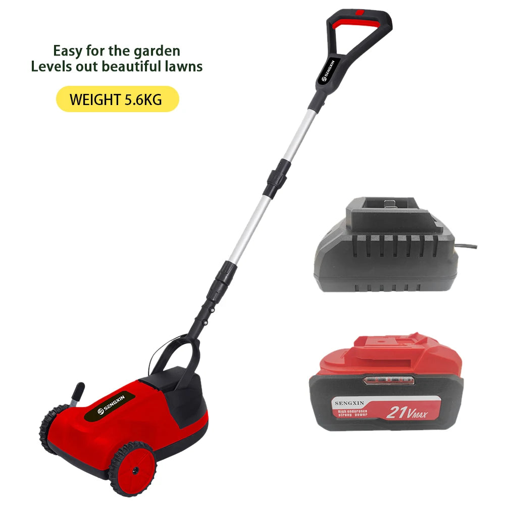 21V Electric Mower Lawn Trimmer Hand-Push Electric Lawn Mower Trimming Machine Home Lithium Weeder Cordless Lawn Trimmer