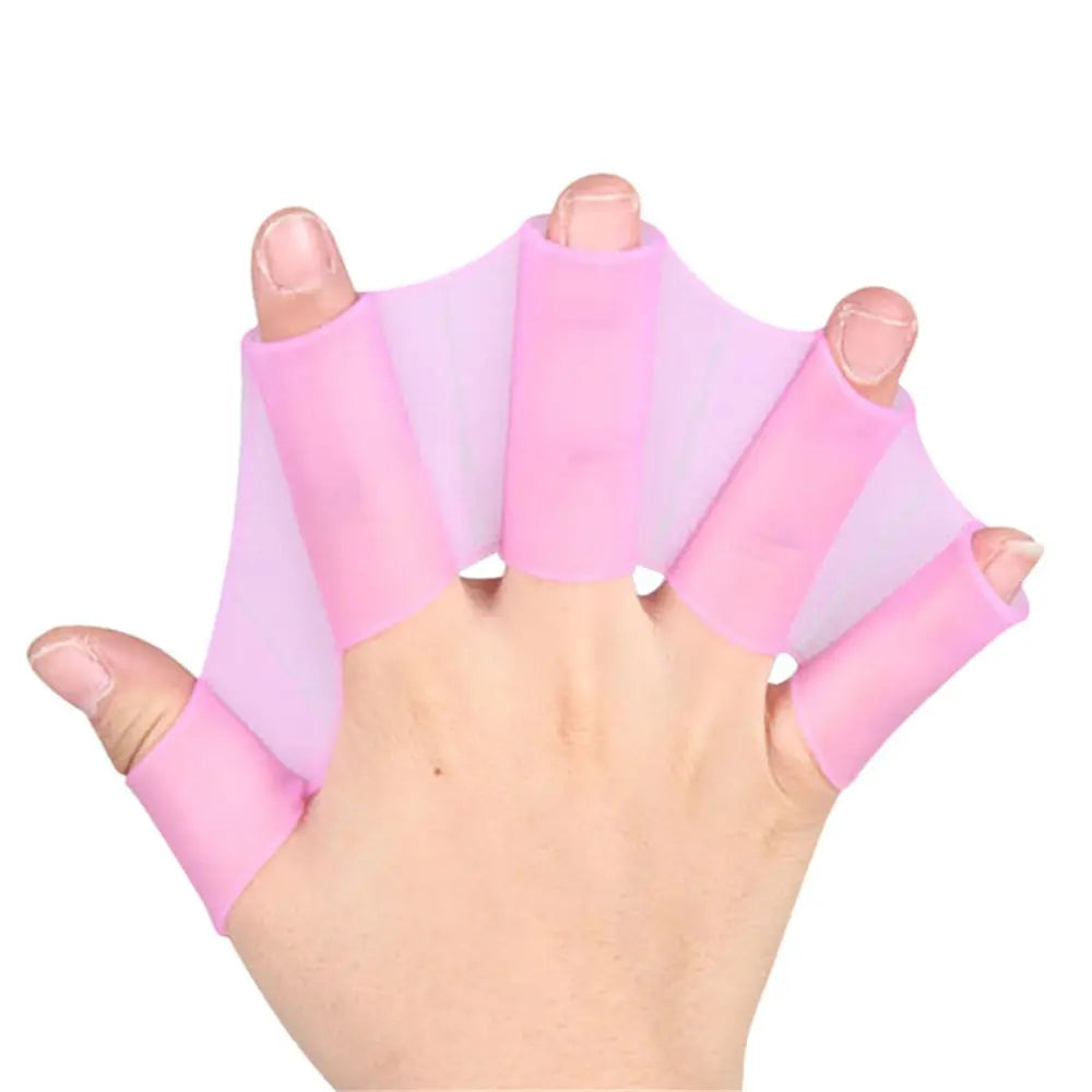 Swim Training Water Sports Swim Pool Paddles for Diving Frog Type Hand Web Finger Webbed Hand Finger Fin Swimming Flippers