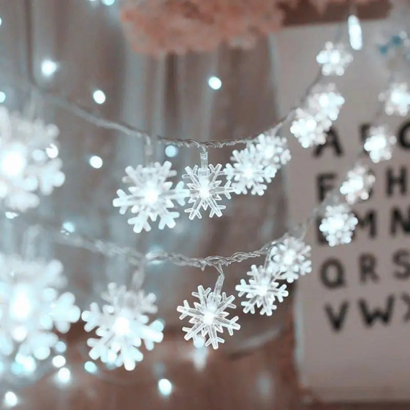 Valentine's Day Snowflake LED String Lights Easter LED Fairy Light Wedding Party Garland Holiday Decoration Lighting Strips