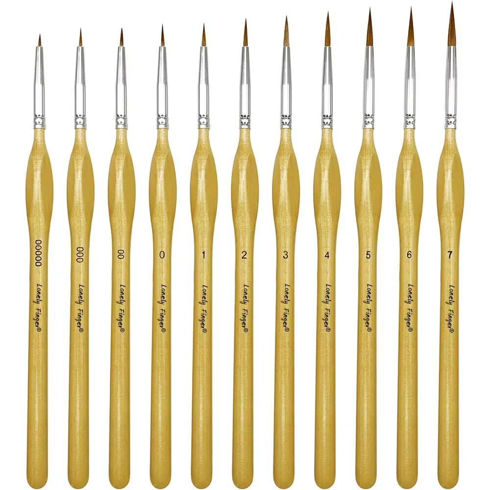 10/11/20/22Pcs Fine Detail Paint Brush Miniature Painting Brushes for Mini Paints Brush Set for Acrylic Watercolor Face Nail