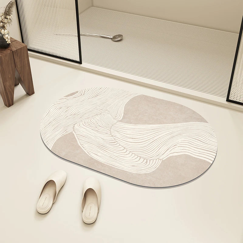 Bath Mat Diatom Mud Absorbent Floor Mats Anti-slip Entrance Doormat Bathroom Carpet Toilet Area Rugs 욕실 바닥 매트 Alfombra De Baño