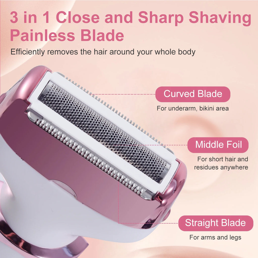 Women's Epilator Kit - 4-in-1 Wet & Dry