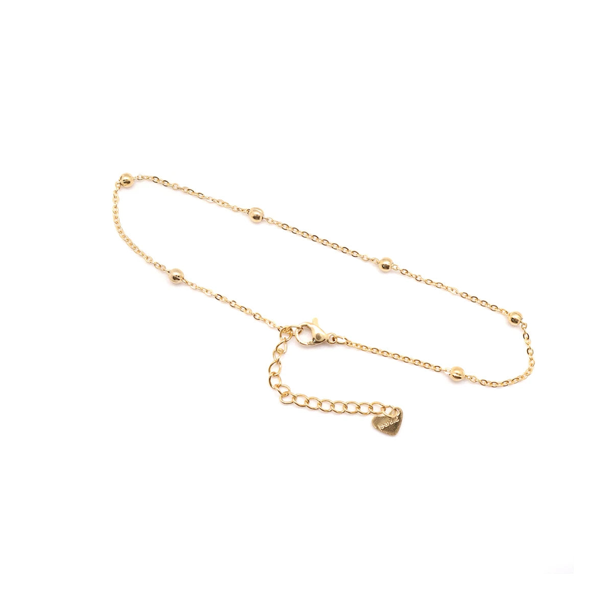 New Trendy Stainless Steel Anklet Gold Color Round Link Chains On Foot Barefoot Sandals Anklet Bracelet Women Summer Jewelry,1PC