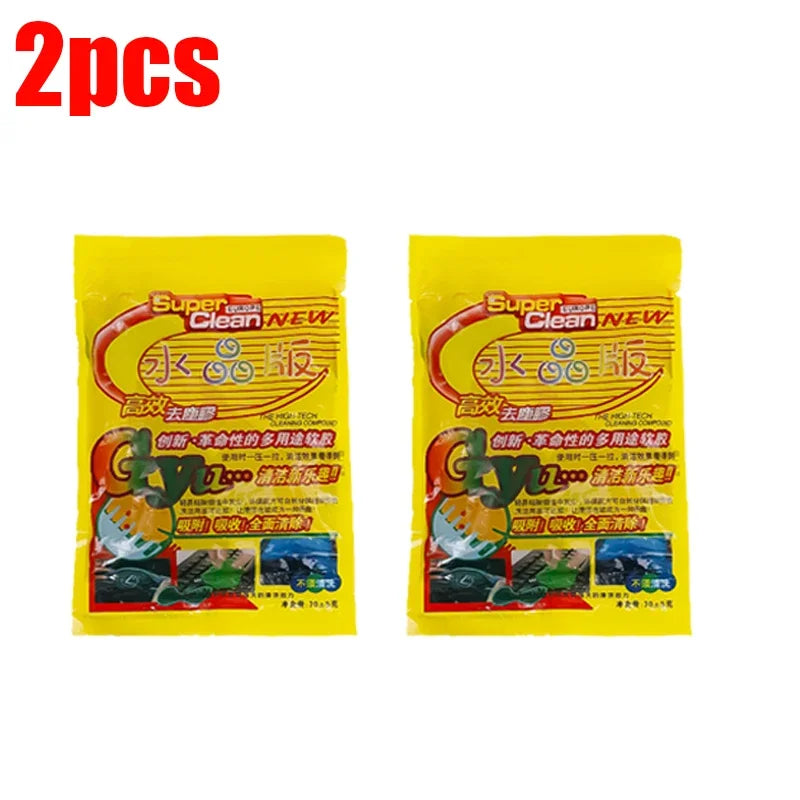 Car Cleaning Gel Reusable Sticky Putty for Air Vent & Dashboard Dust Removal Cleaning Gel  Interior Detail Keyboard Electronics