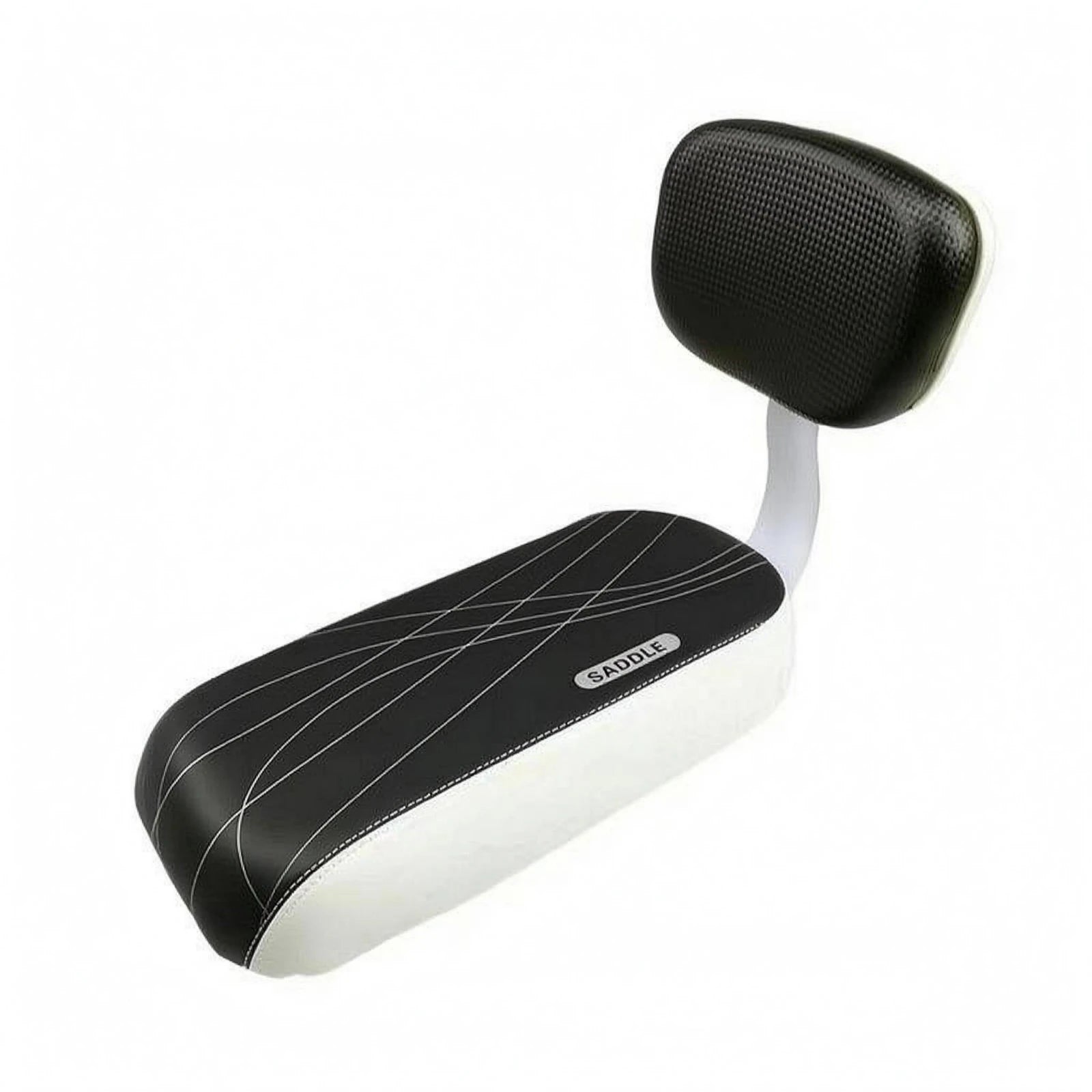 Cycle Seat with Backrest High-Elastic Sponge Rear Bike Seat Cycle Rear Cushion Washable Padded Bike Saddle Long-Lasting