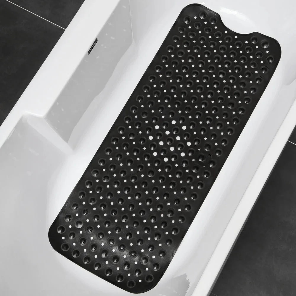40x100cm Bathtub Mats Anti-Skid Color Shower Mat With Sucker Non-Slip Bath Mat Soft Massage Pad Kid's Elder Bathroom Carpet Rug
