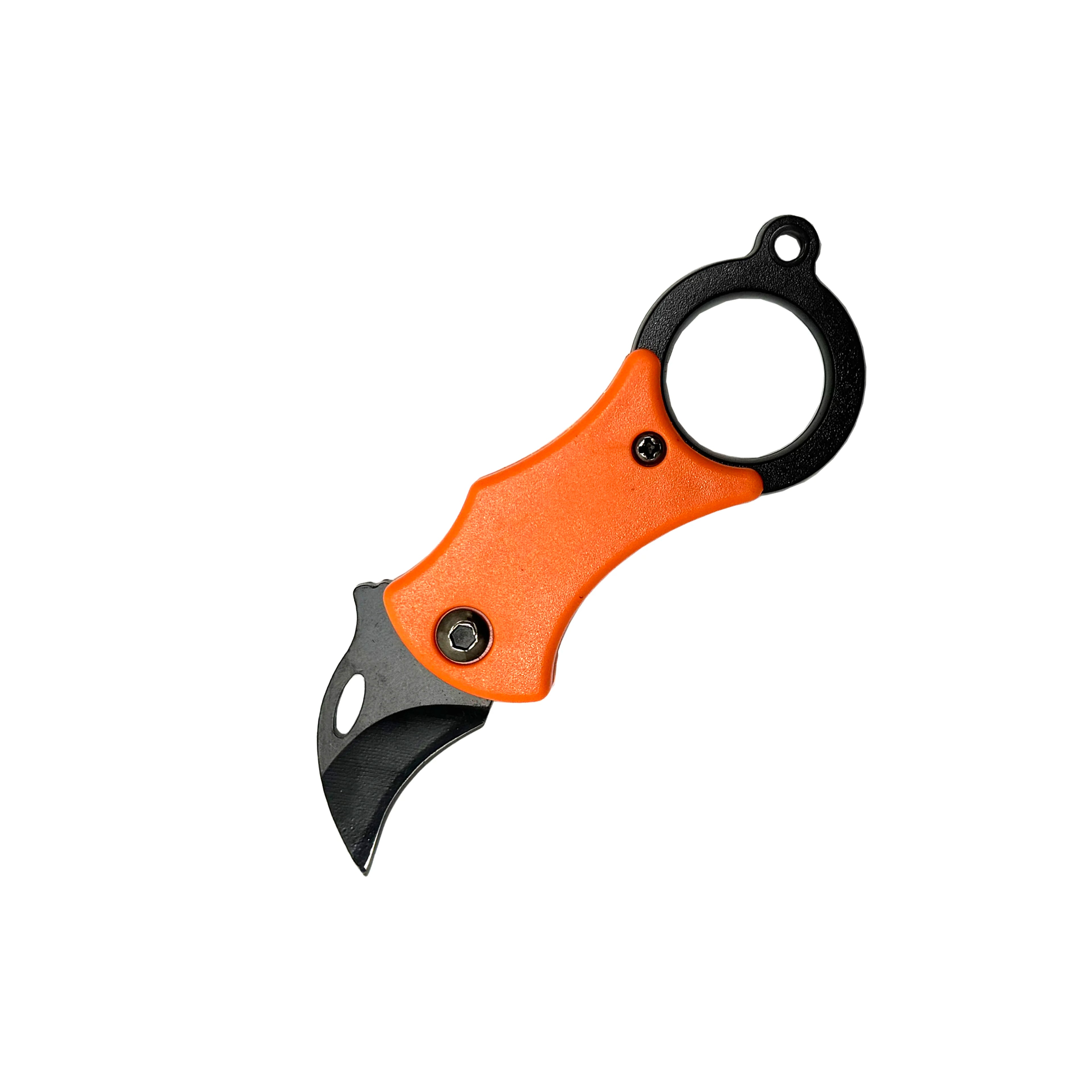 Mini folding knife Portable pocket knife Camping Food Processed food Outdoor EDC device keychain